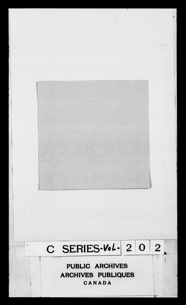 Title: British Military and Naval Records (RG 8, C Series) - DOCUMENTS - Mikan Number: 105012 - Microform: c-2782