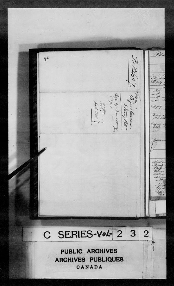 Title: British Military and Naval Records (RG 8, C Series) - DOCUMENTS - Mikan Number: 105012 - Microform: c-2845