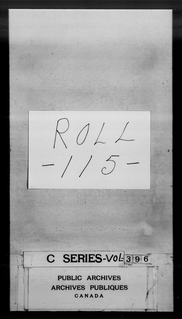 Titre : Archives militaires et navales britanniques (RG 8, srie C) - DOCUMENTS - N d'enregistrement Mikan : 105012 - Microforme : c-2938
