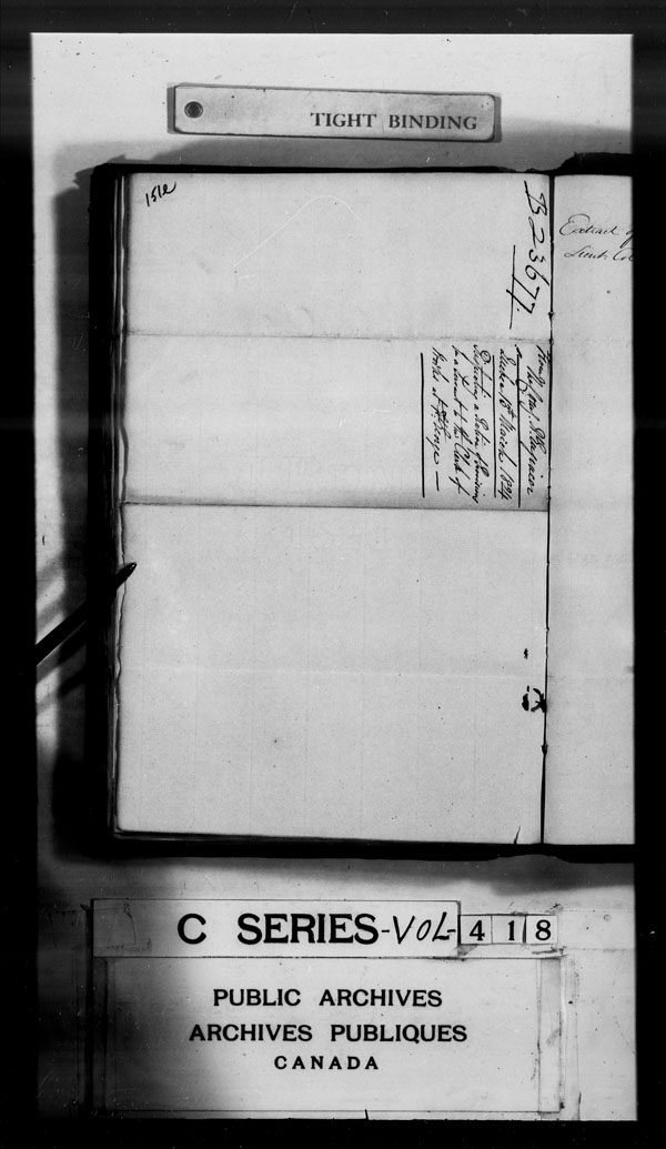 Title: British Military and Naval Records (RG 8, C Series) - DOCUMENTS - Mikan Number: 105012 - Microform: c-2942