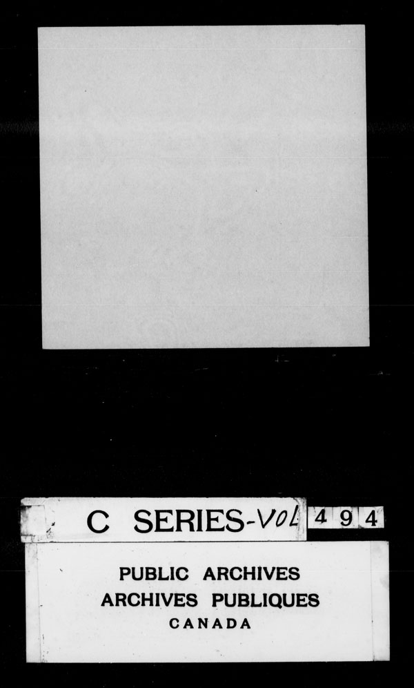 Title: British Military and Naval Records (RG 8, C Series) - DOCUMENTS - Mikan Number: 105012 - Microform: c-3039