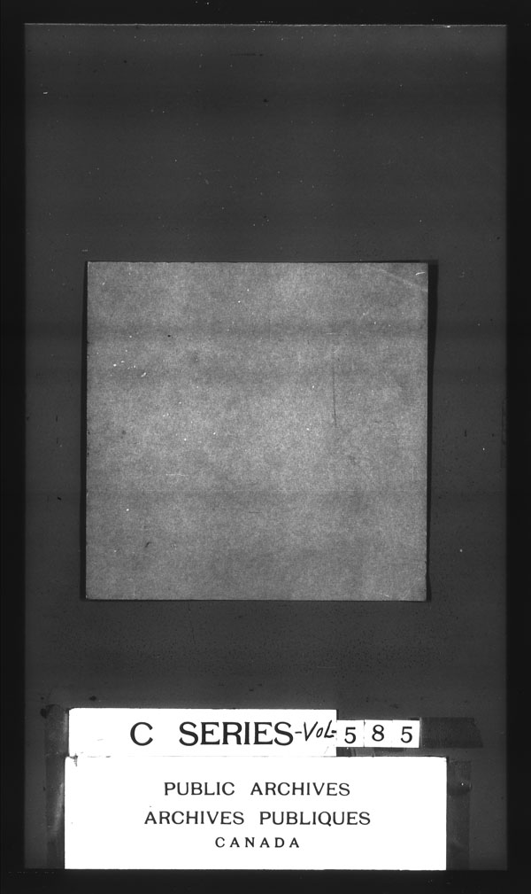 Titre : Archives militaires et navales britanniques (RG 8, srie C) - DOCUMENTS - N d'enregistrement Mikan : 105012 - Microforme : c-3149