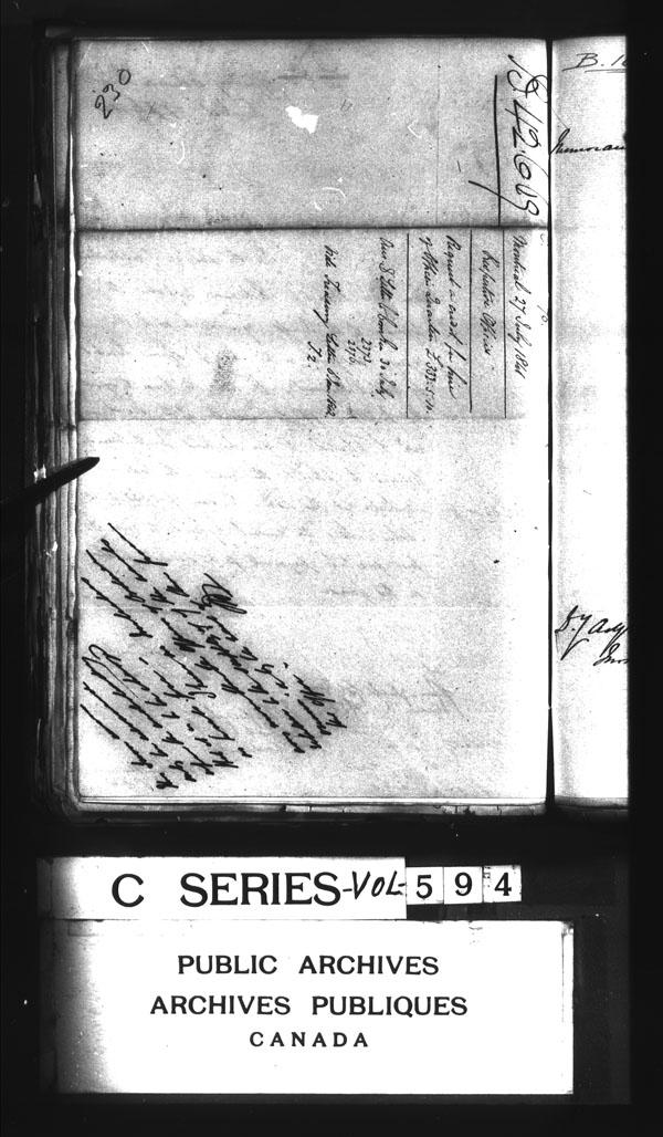 Title: British Military and Naval Records (RG 8, C Series) - DOCUMENTS - Mikan Number: 105012 - Microform: c-3150