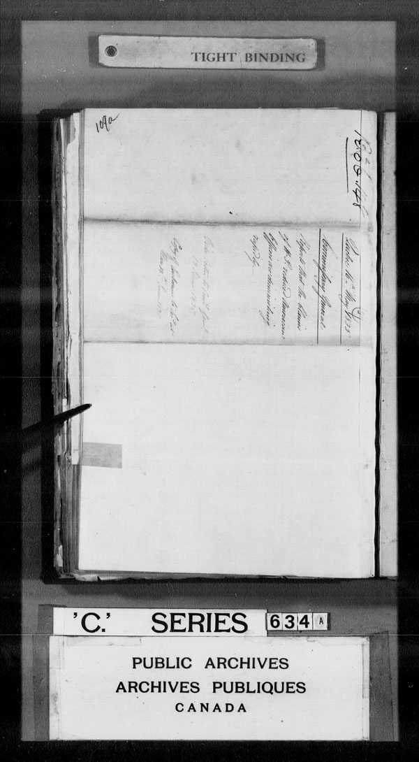 Title: British Military and Naval Records (RG 8, C Series) - DOCUMENTS - Mikan Number: 105012 - Microform: c-3160