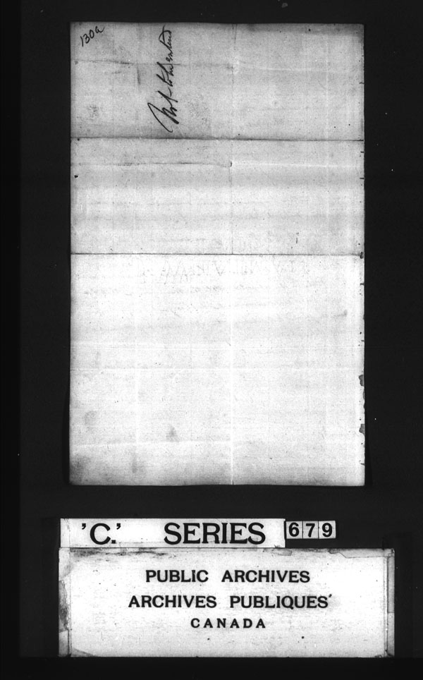 Title: British Military and Naval Records (RG 8, C Series) - DOCUMENTS - Mikan Number: 105012 - Microform: c-3172
