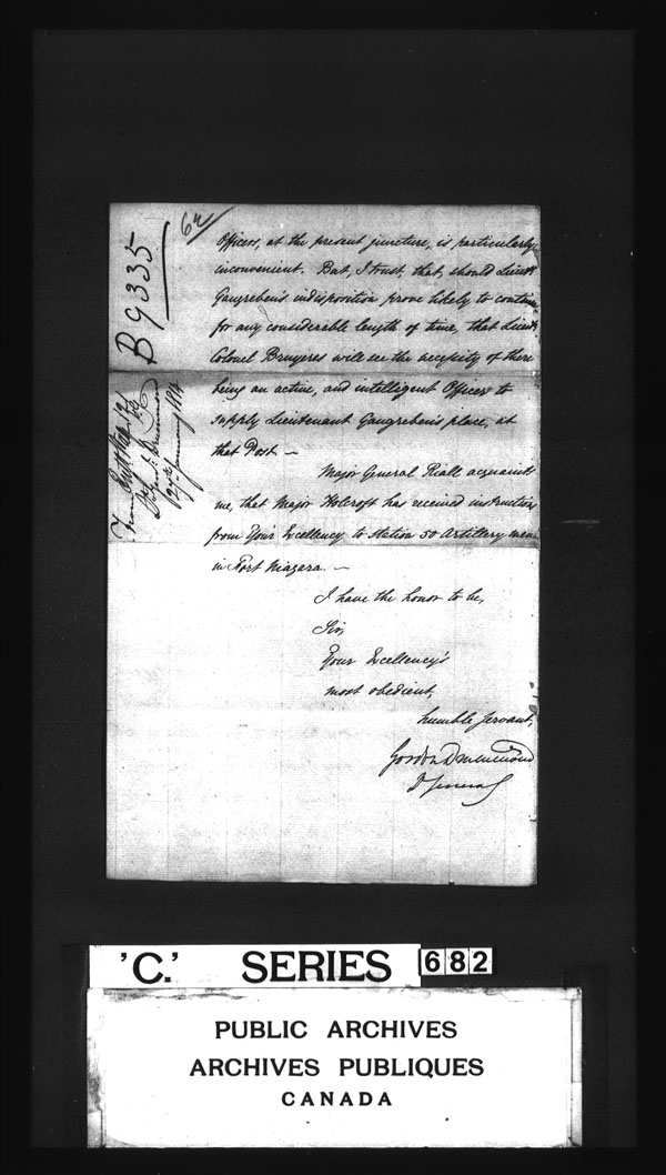 Titre : Archives militaires et navales britanniques (RG 8, srie C) - DOCUMENTS - N d'enregistrement Mikan : 105012 - Microforme : c-3174