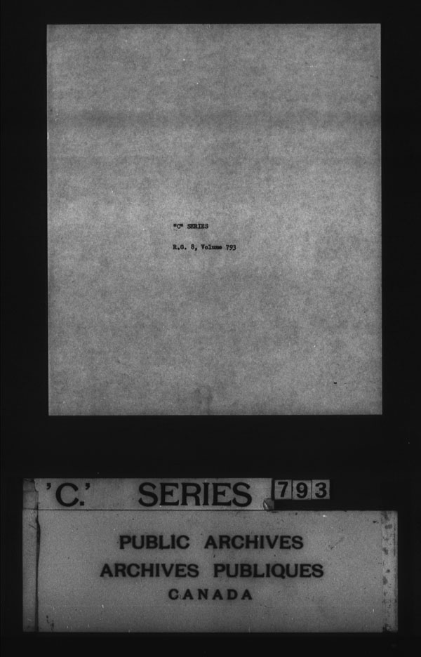 Title: British Military and Naval Records (RG 8, C Series) - DOCUMENTS - Mikan Number: 105012 - Microform: c-3257
