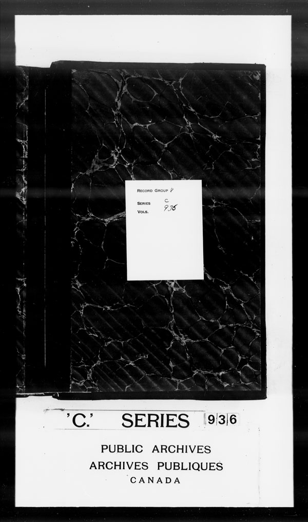 Title: British Military and Naval Records (RG 8, C Series) - DOCUMENTS - Mikan Number: 105012 - Microform: c-3281