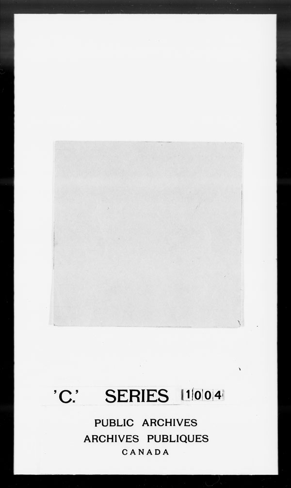 Title: British Military and Naval Records (RG 8, C Series) - DOCUMENTS - Mikan Number: 105012 - Microform: c-3359