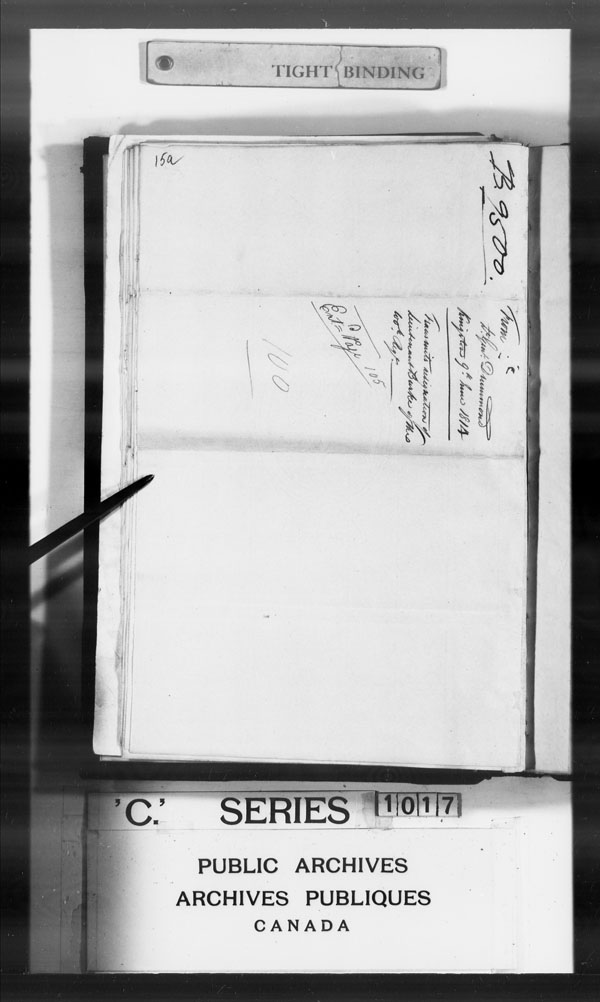 Title: British Military and Naval Records (RG 8, C Series) - DOCUMENTS - Mikan Number: 105012 - Microform: c-3360