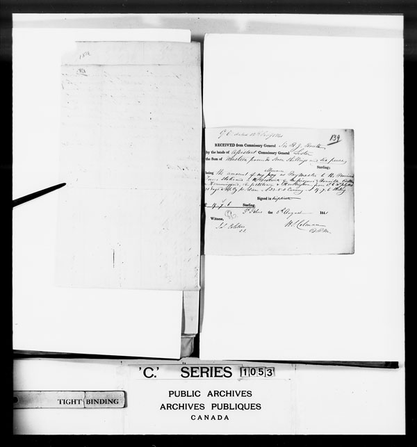 Title: British Military and Naval Records (RG 8, C Series) - DOCUMENTS - Mikan Number: 105012 - Microform: c-3367
