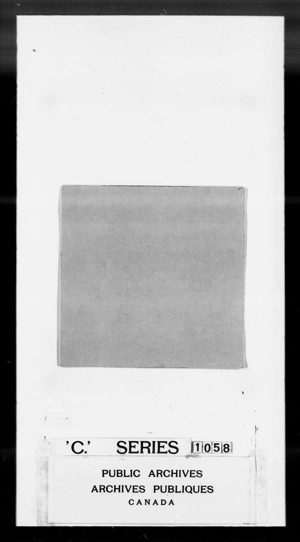 Title: British Military and Naval Records (RG 8, C Series) - DOCUMENTS - Mikan Number: 105012 - Microform: c-3369