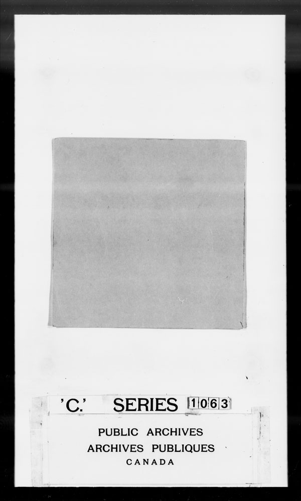 Title: British Military and Naval Records (RG 8, C Series) - DOCUMENTS - Mikan Number: 105012 - Microform: c-3370