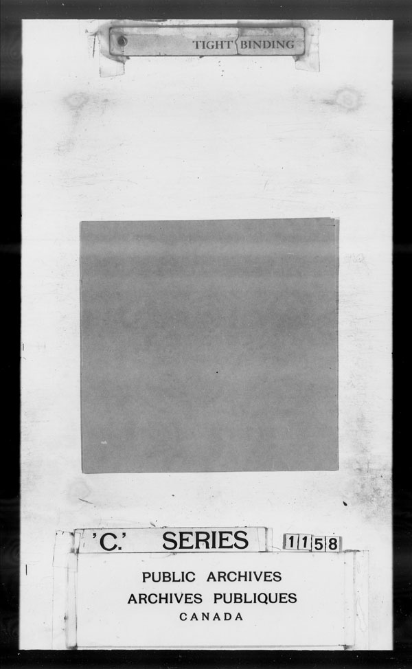 Title: British Military and Naval Records (RG 8, C Series) - DOCUMENTS - Mikan Number: 105012 - Microform: c-3499