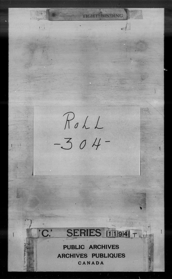 Title: British Military and Naval Records (RG 8, C Series) - DOCUMENTS - Mikan Number: 105012 - Microform: c-3513