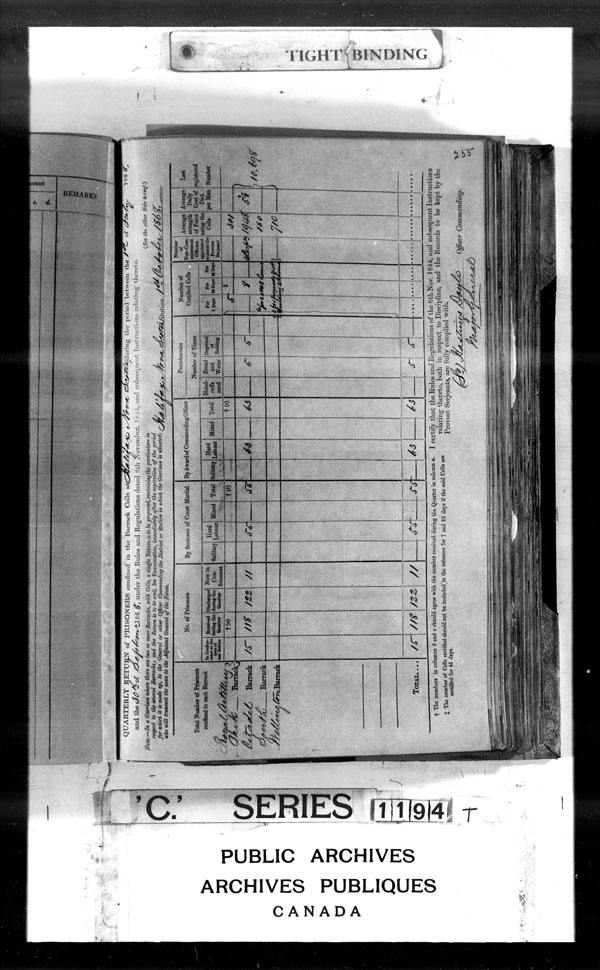 Title: British Military and Naval Records (RG 8, C Series) - DOCUMENTS - Mikan Number: 105012 - Microform: c-3513