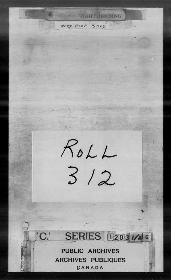 Title: British Military and Naval Records (RG 8, C Series) - DOCUMENTS - Mikan Number: 105012 - Microform: c-3521