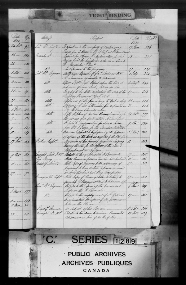 Title: British Military and Naval Records (RG 8, C Series) - DOCUMENTS - Mikan Number: 105012 - Microform: c-3538