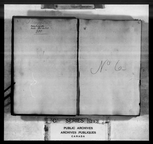 Title: British Military and Naval Records (RG 8, C Series) - DOCUMENTS - Mikan Number: 105012 - Microform: c-3539