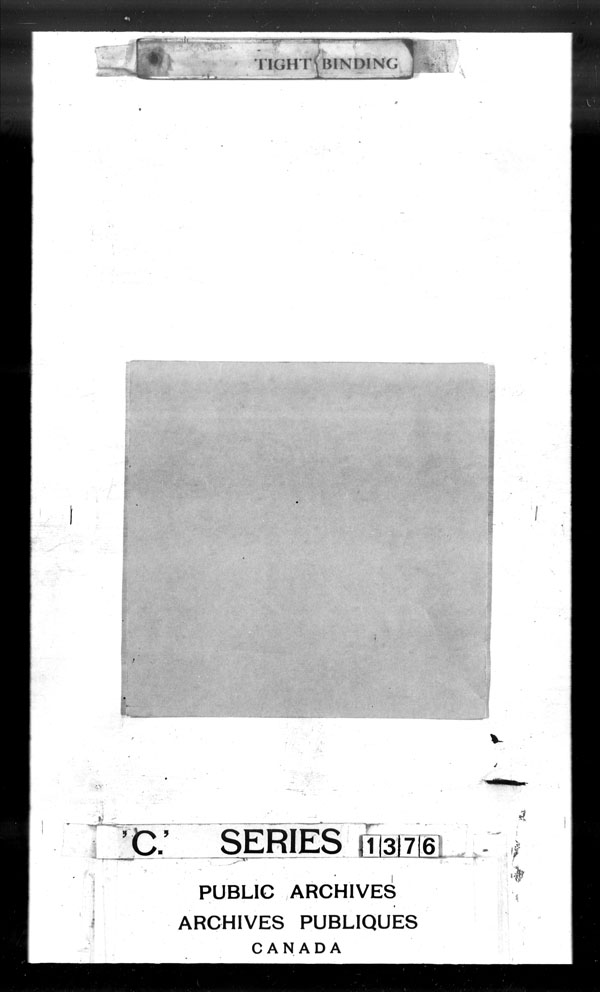 Title: British Military and Naval Records (RG 8, C Series) - DOCUMENTS - Mikan Number: 105012 - Microform: c-3708