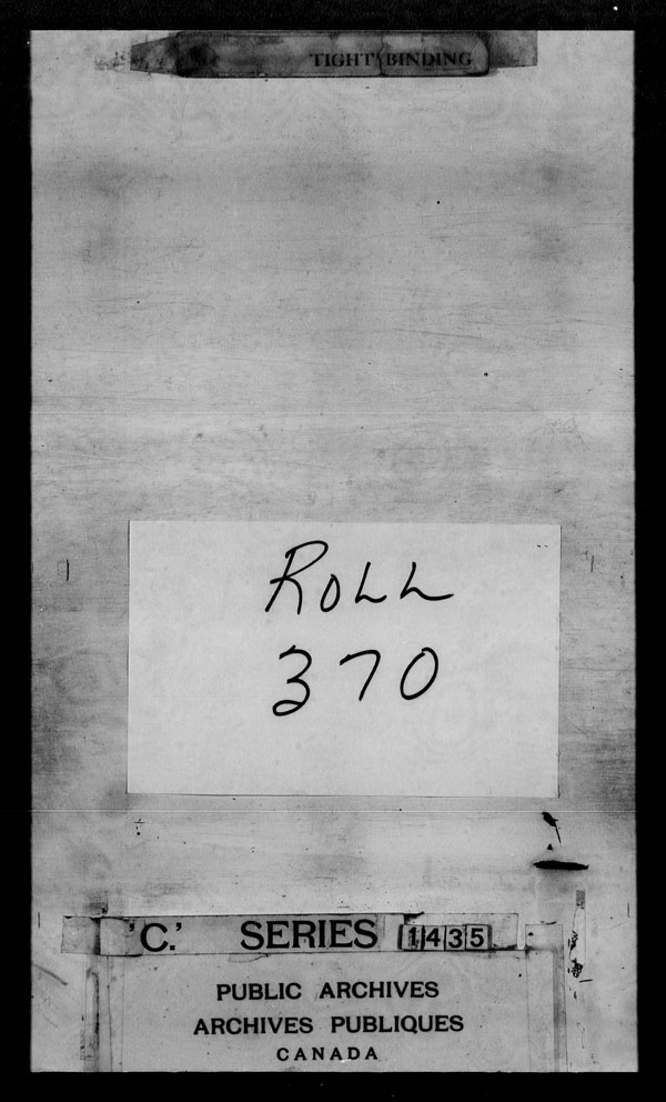 Title: British Military and Naval Records (RG 8, C Series) - DOCUMENTS - Mikan Number: 105012 - Microform: c-3788