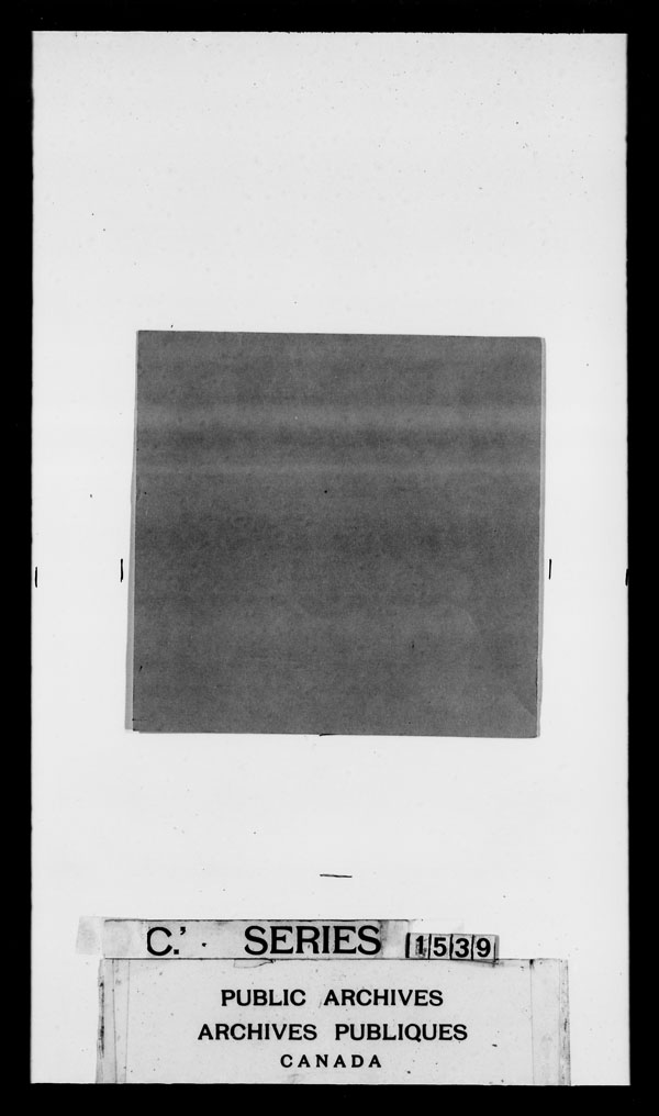 Title: British Military and Naval Records (RG 8, C Series) - DOCUMENTS - Mikan Number: 105012 - Microform: c-3812