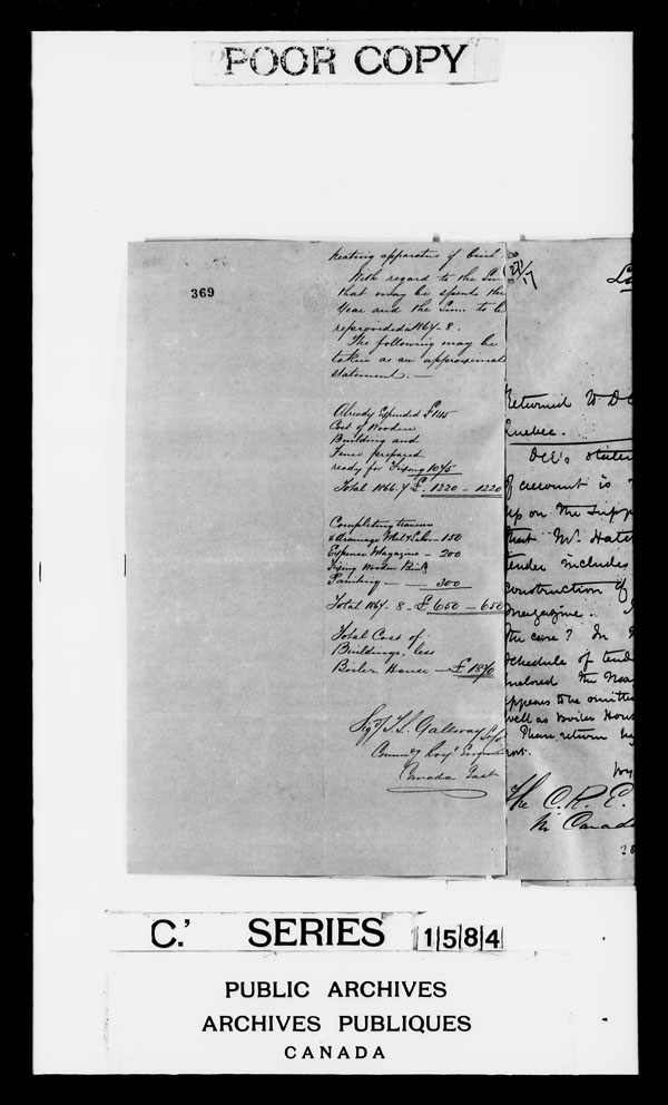 Title: British Military and Naval Records (RG 8, C Series) - DOCUMENTS - Mikan Number: 105012 - Microform: c-3823