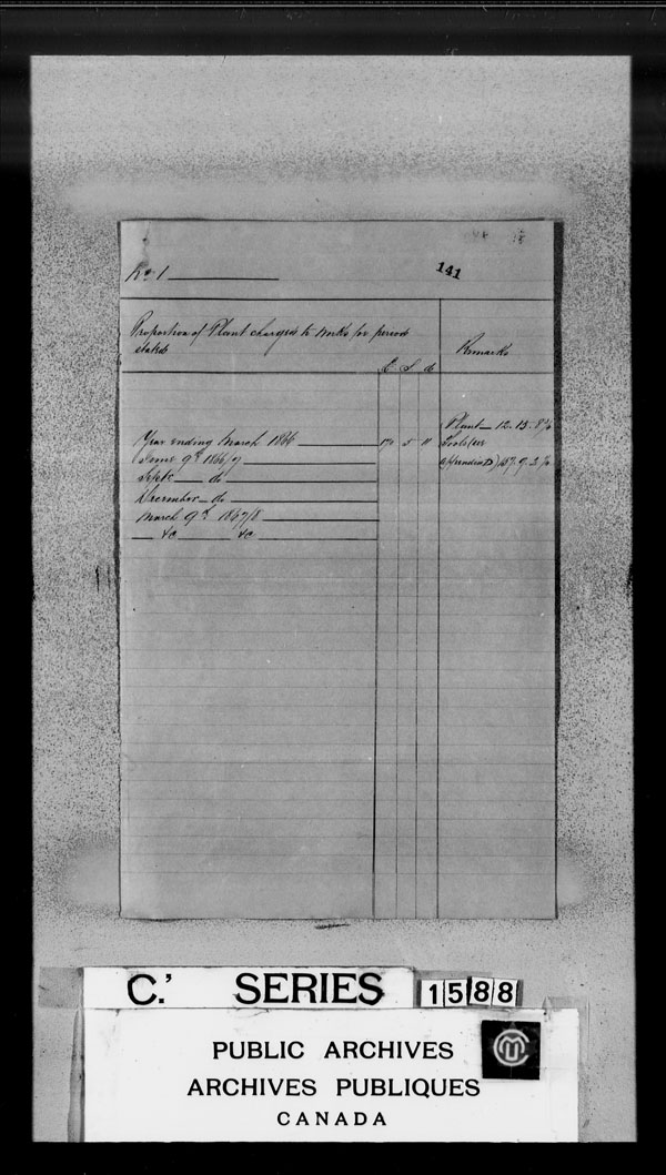 Title: British Military and Naval Records (RG 8, C Series) - DOCUMENTS - Mikan Number: 105012 - Microform: c-3823a