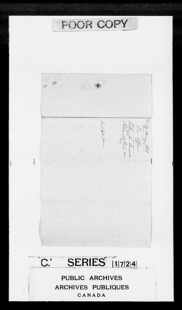 Title: British Military and Naval Records (RG 8, C Series) - DOCUMENTS - Mikan Number: 105012 - Microform: c-3841