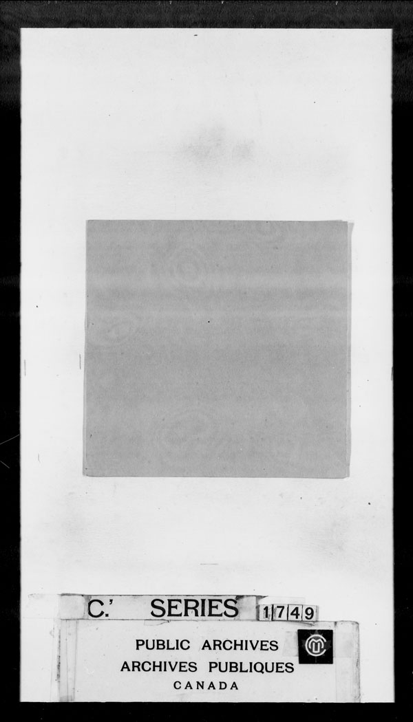 Title: British Military and Naval Records (RG 8, C Series) - DOCUMENTS - Mikan Number: 105012 - Microform: c-3849