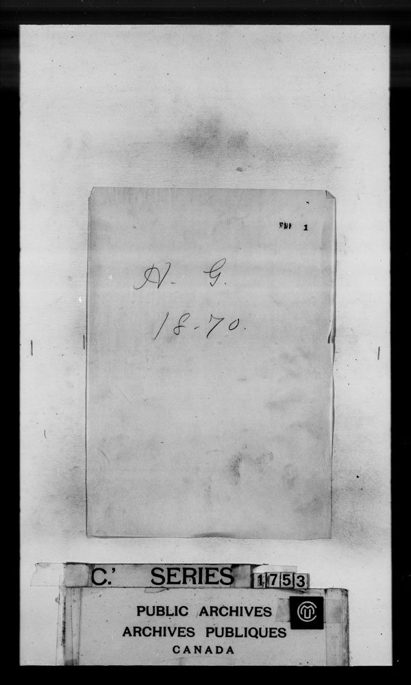 Title: British Military and Naval Records (RG 8, C Series) - DOCUMENTS - Mikan Number: 105012 - Microform: c-3850