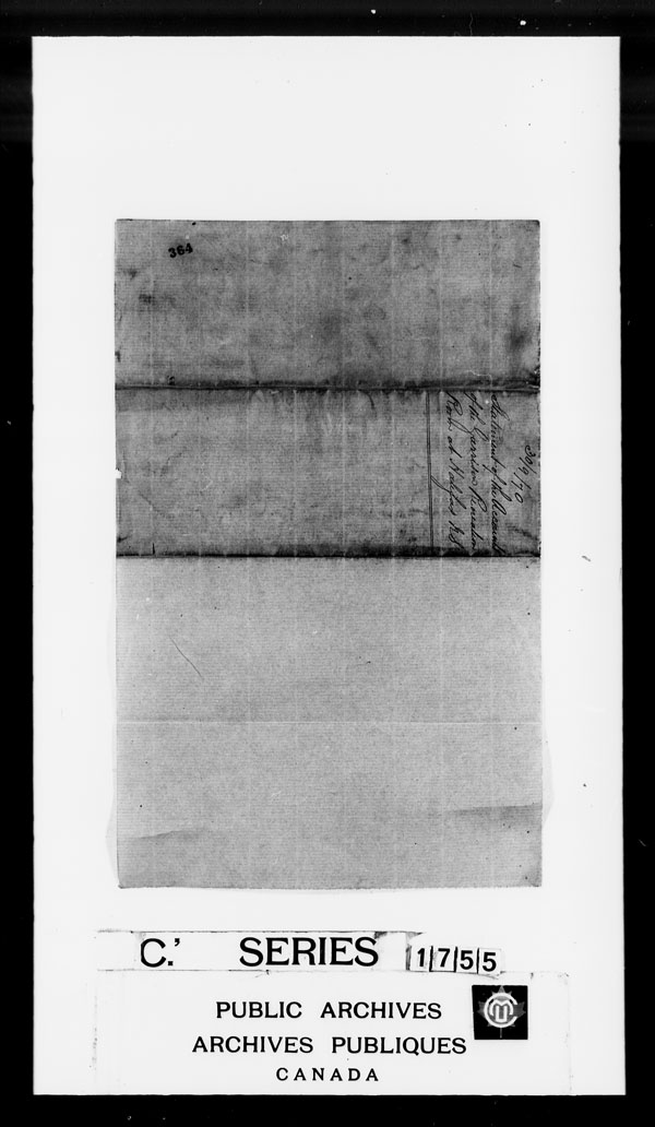 Title: British Military and Naval Records (RG 8, C Series) - DOCUMENTS - Mikan Number: 105012 - Microform: c-3850