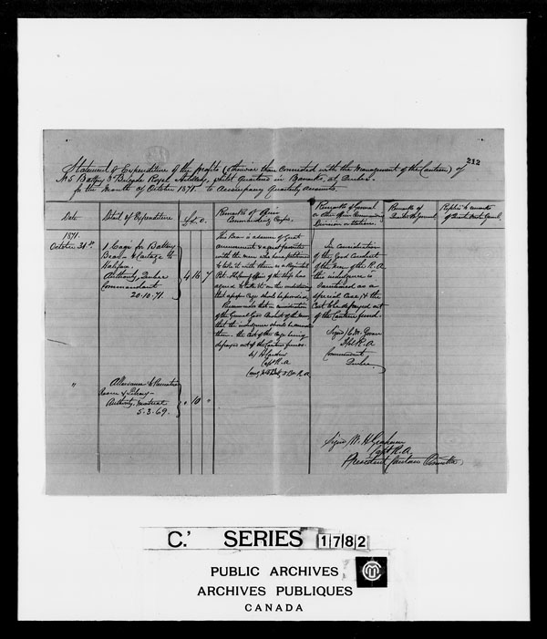 Title: British Military and Naval Records (RG 8, C Series) - DOCUMENTS - Mikan Number: 105012 - Microform: c-3862