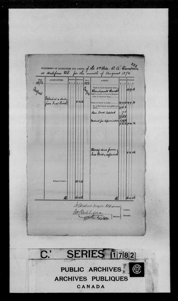 Title: British Military and Naval Records (RG 8, C Series) - DOCUMENTS - Mikan Number: 105012 - Microform: c-3862