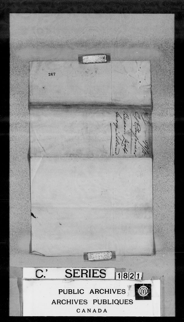 Title: British Military and Naval Records (RG 8, C Series) - DOCUMENTS - Mikan Number: 105012 - Microform: c-3868