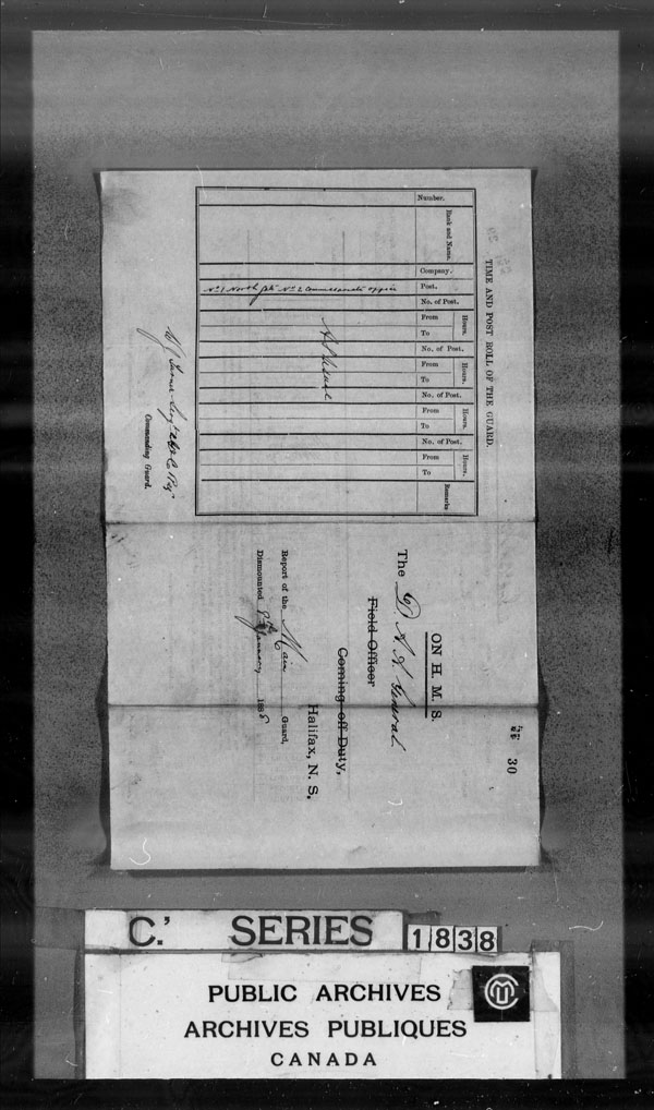 Title: British Military and Naval Records (RG 8, C Series) - DOCUMENTS - Mikan Number: 105012 - Microform: c-3871