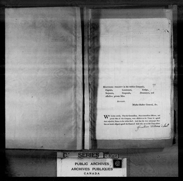 Title: British Military and Naval Records (RG 8, C Series) - DOCUMENTS - Mikan Number: 105012 - Microform: c-4221