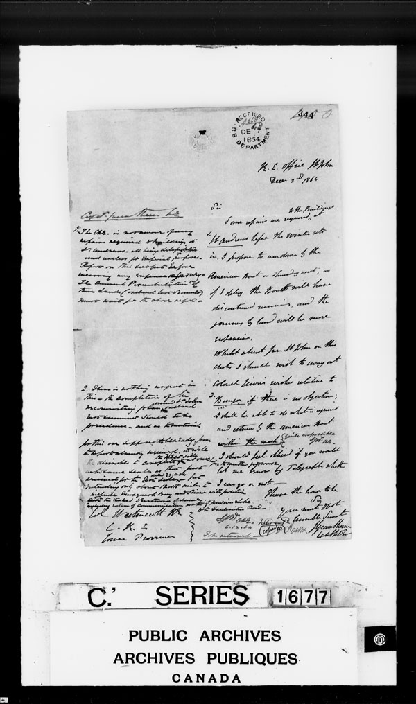 Title: British Military and Naval Records (RG 8, C Series) - DOCUMENTS - Mikan Number: 105012 - Microform: c-4301