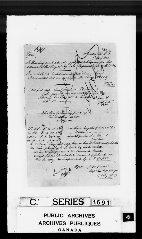 Title: British Military and Naval Records (RG 8, C Series) - DOCUMENTS - Mikan Number: 105012 - Microform: c-4305