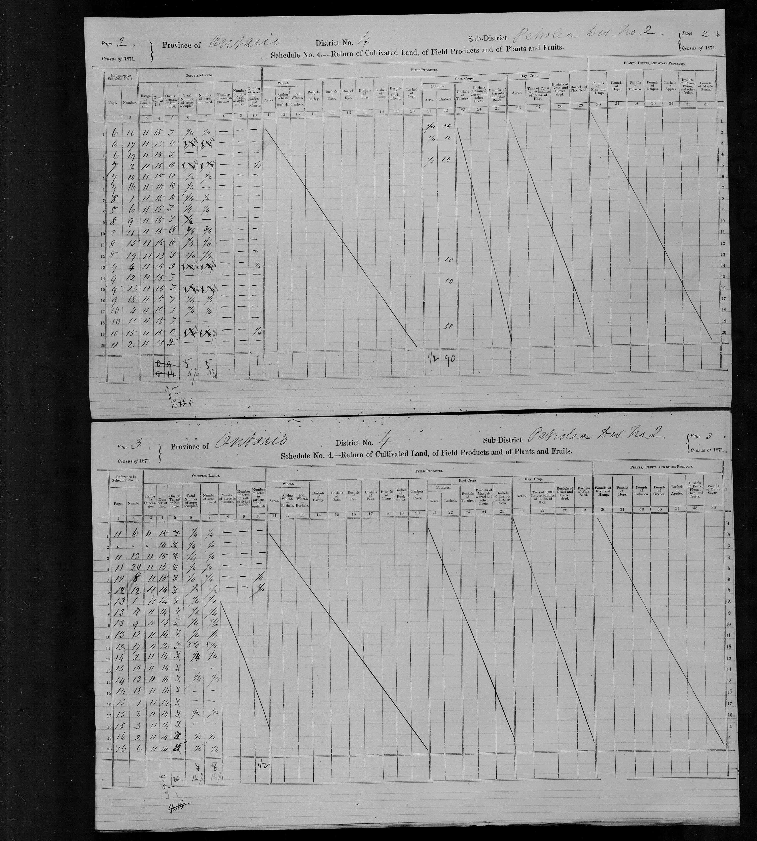 Title: Census of Canada, 1871 - Mikan Number: 142105 - Microform: c-9895