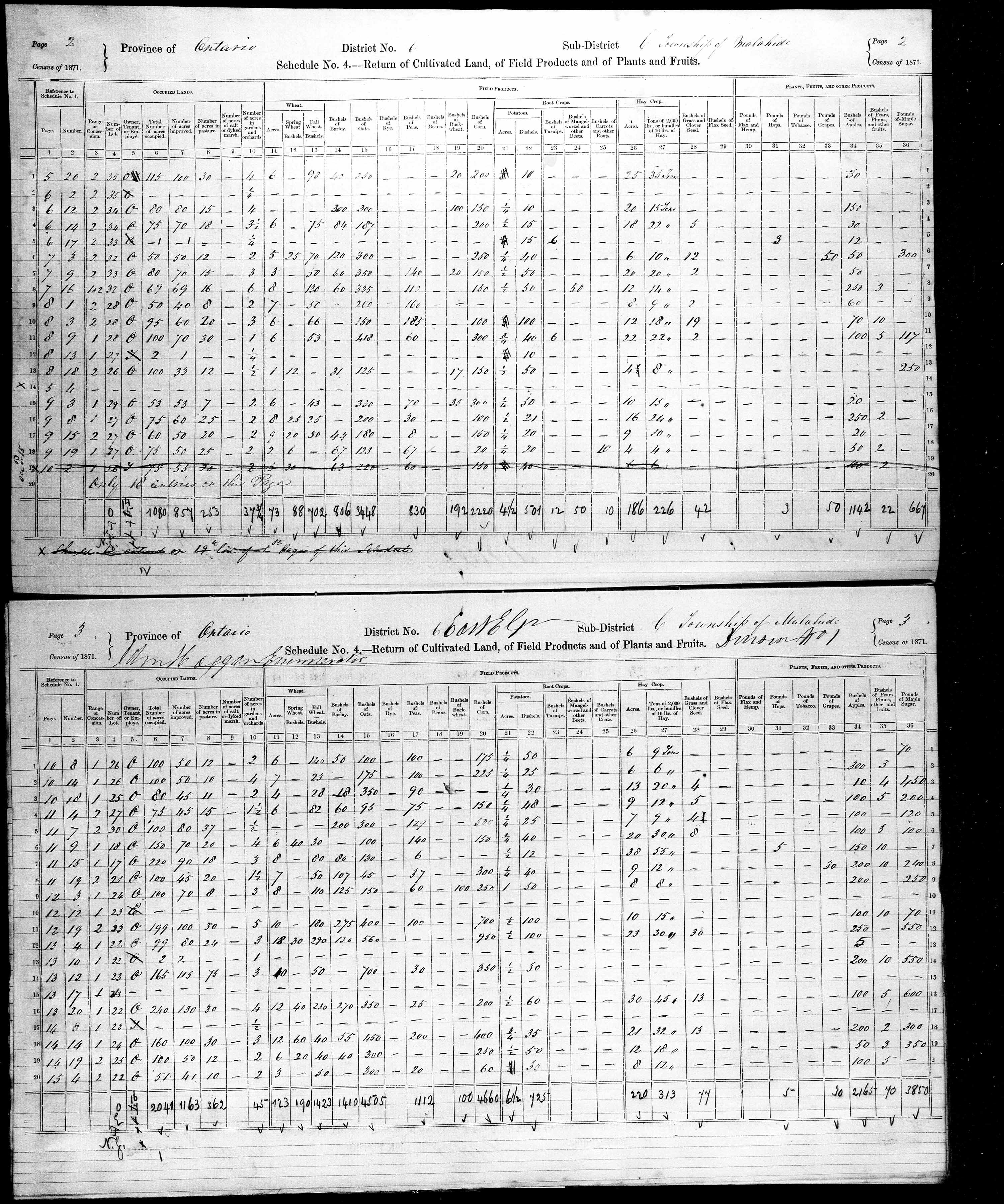 Title: Census of Canada, 1871 - Mikan Number: 142105 - Microform: c-9899