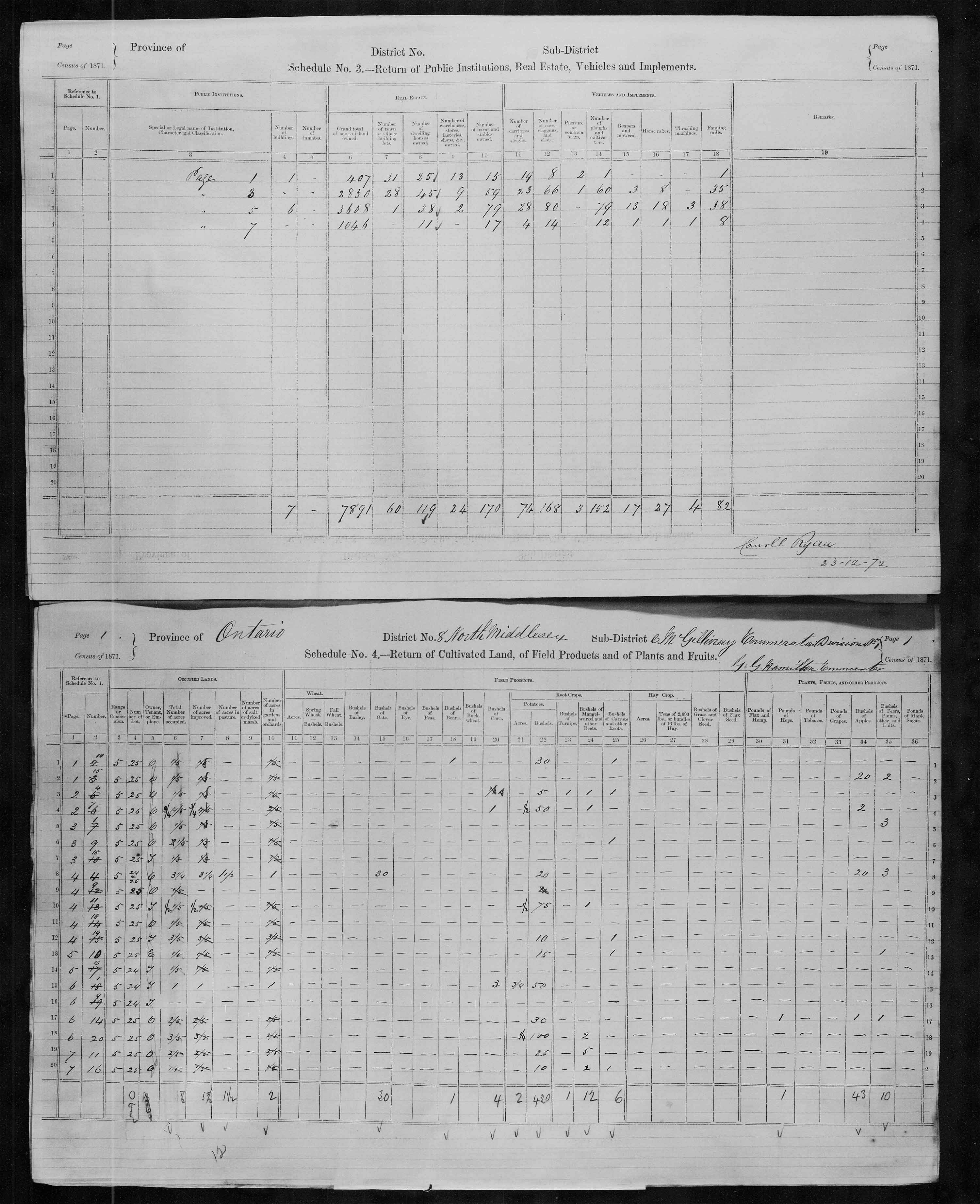 Title: Census of Canada, 1871 - Mikan Number: 142105 - Microform: c-9903