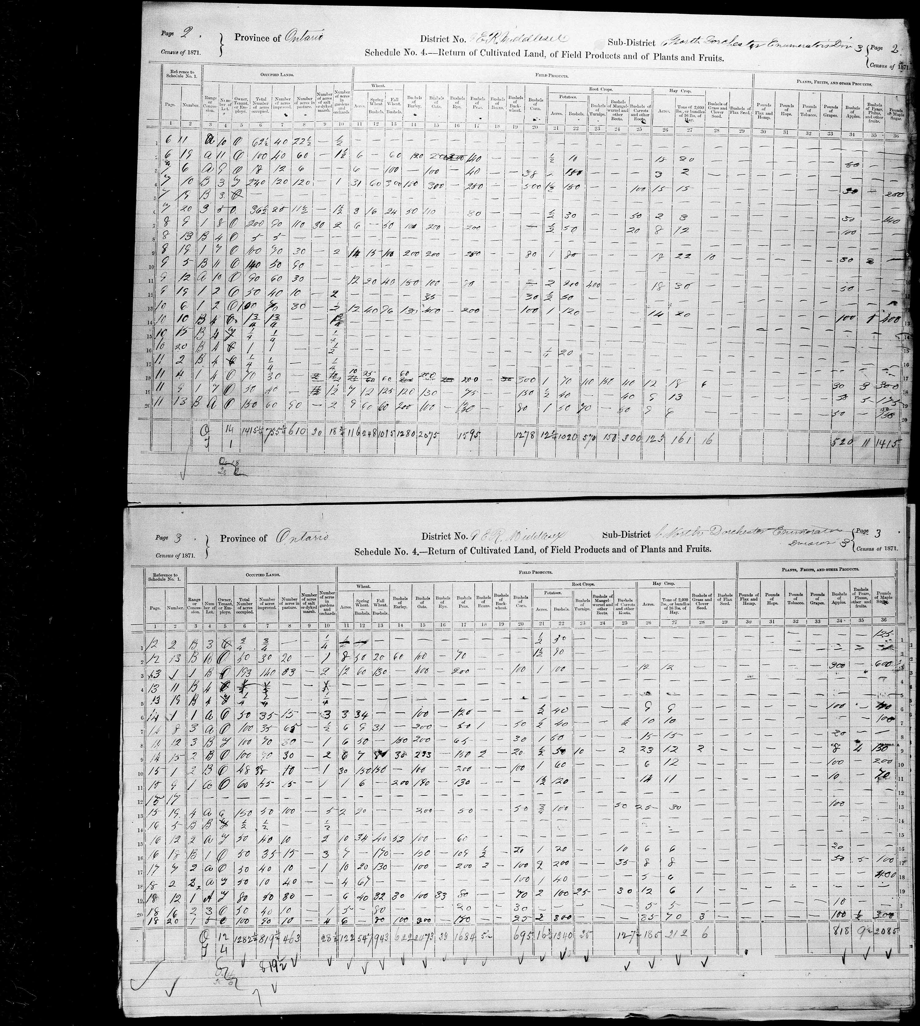 Title: Census of Canada, 1871 - Mikan Number: 142105 - Microform: c-9904