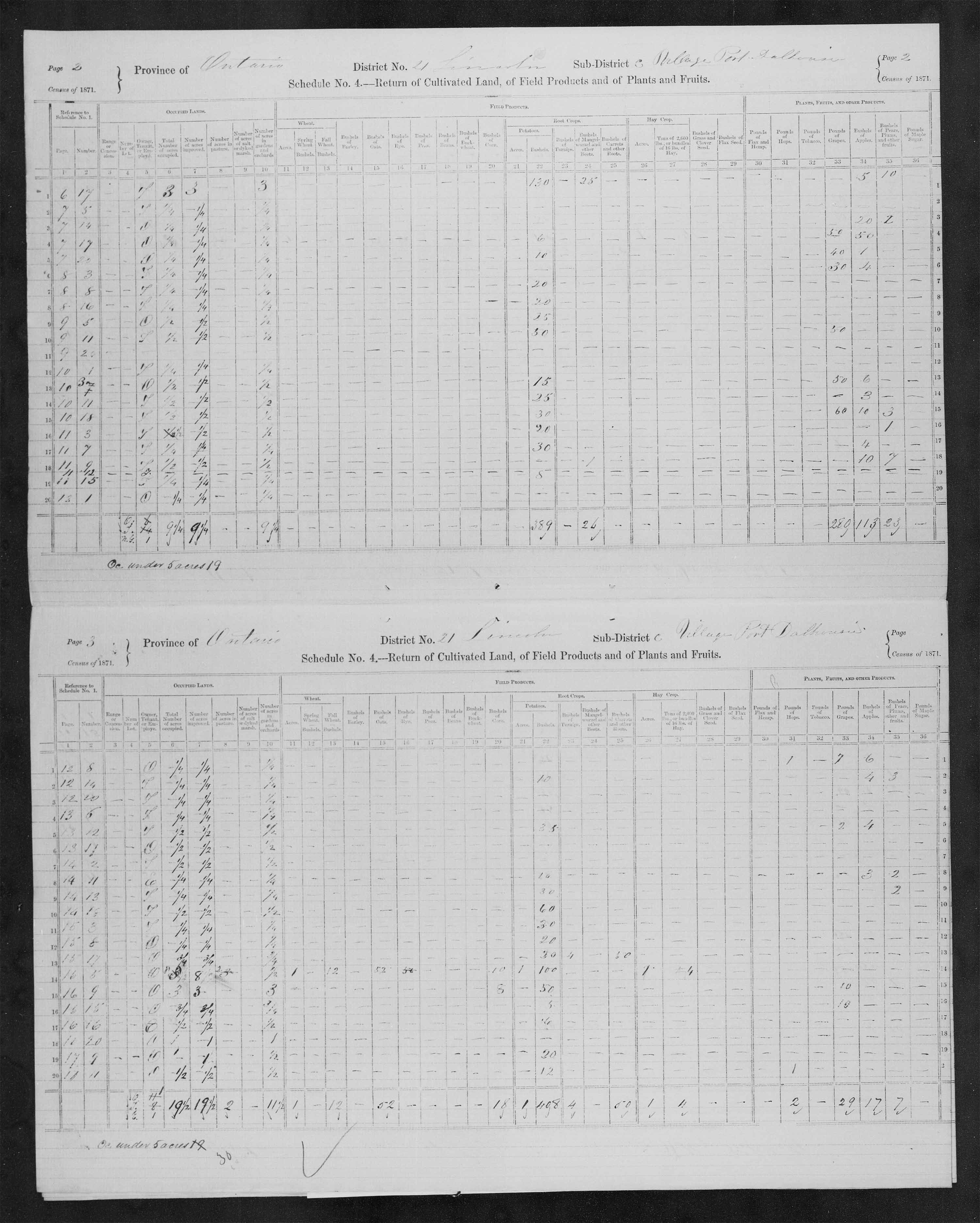 Title: Census of Canada, 1871 - Mikan Number: 142105 - Microform: c-9922