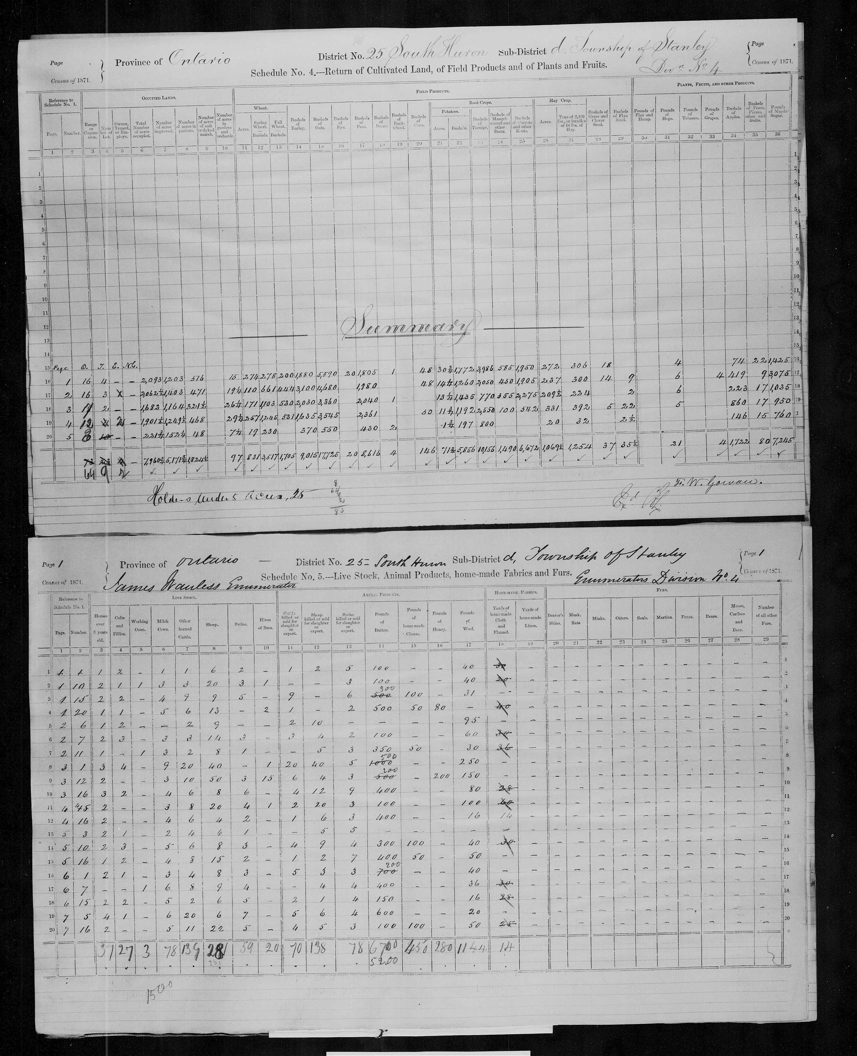 Title: Census of Canada, 1871 - Mikan Number: 142105 - Microform: c-9929