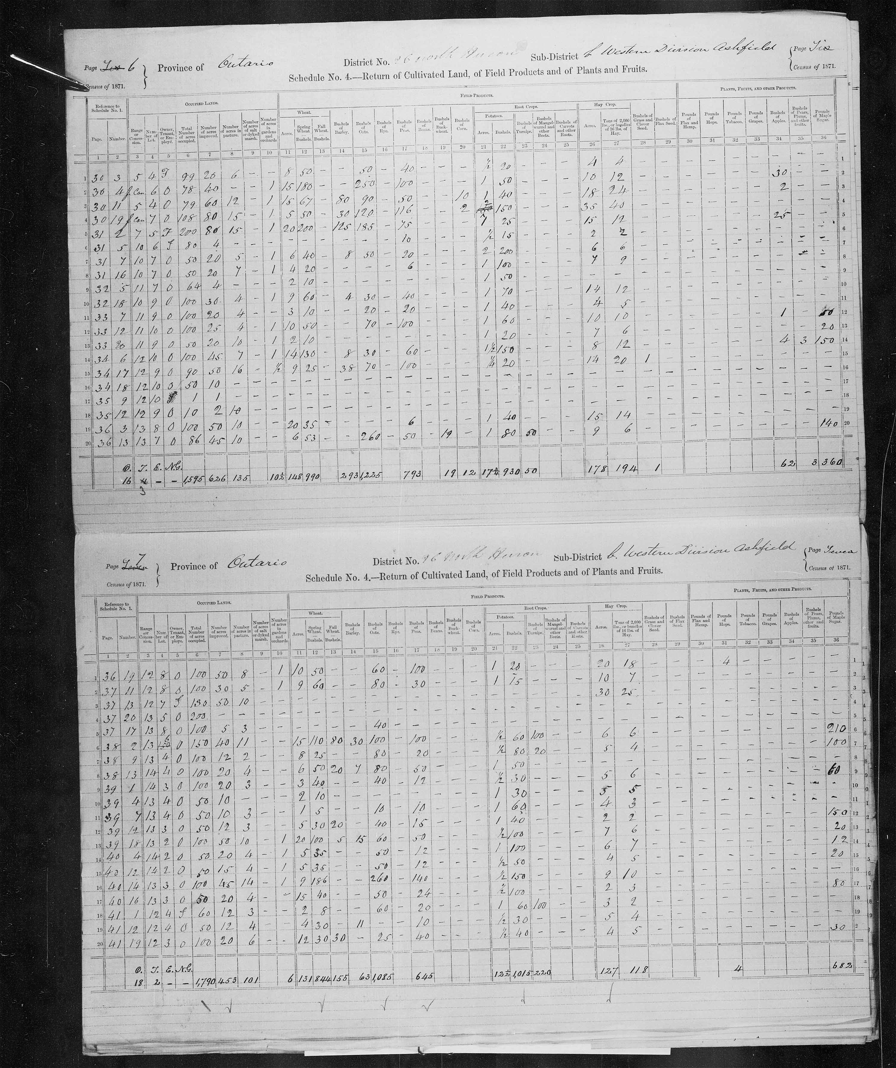 Title: Census of Canada, 1871 - Mikan Number: 142105 - Microform: c-9931