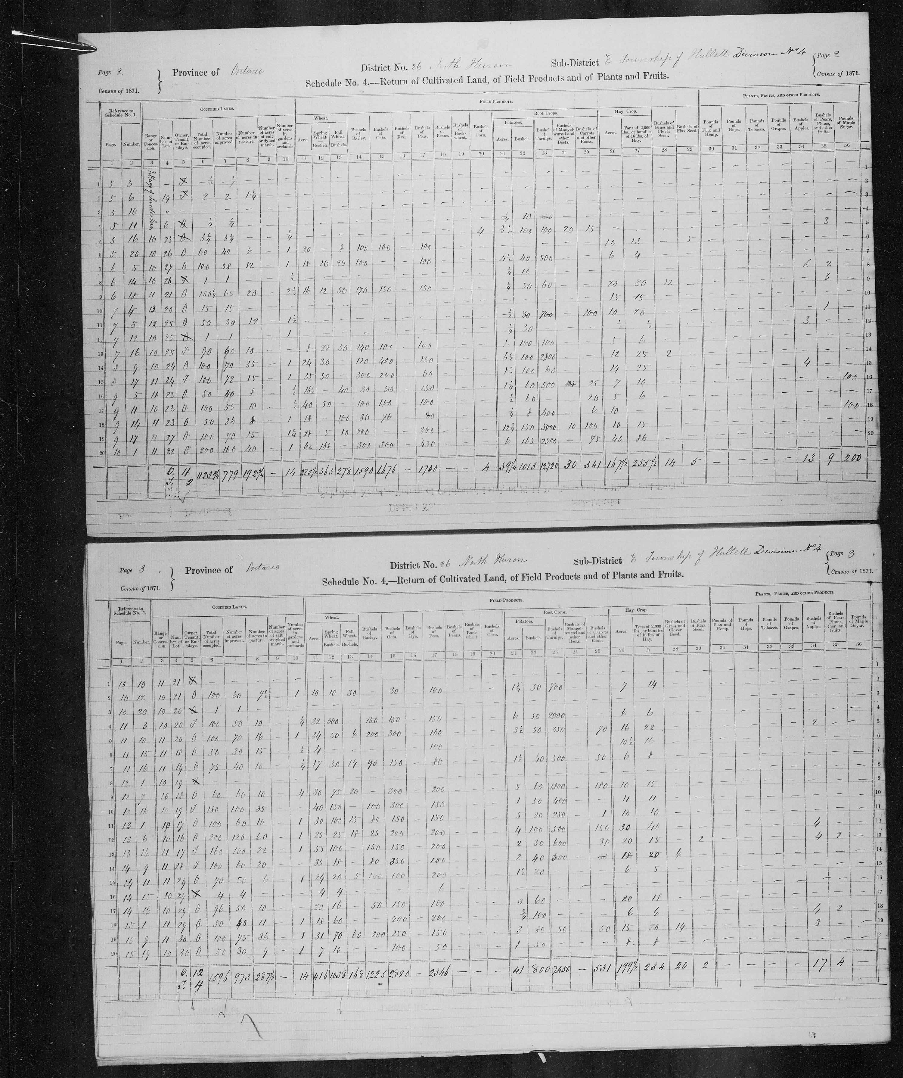 Title: Census of Canada, 1871 - Mikan Number: 142105 - Microform: c-9931