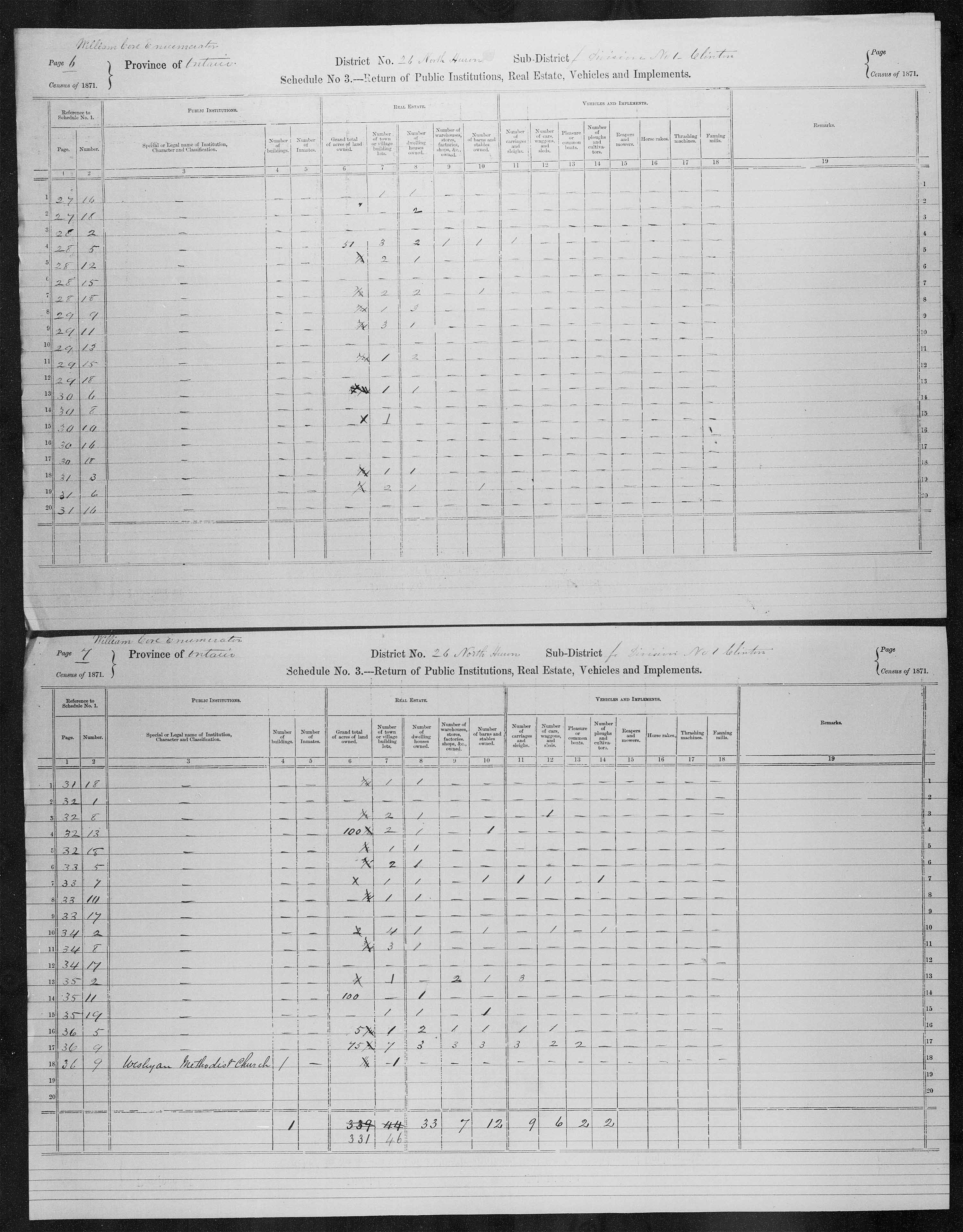 Title: Census of Canada, 1871 - Mikan Number: 142105 - Microform: c-9931