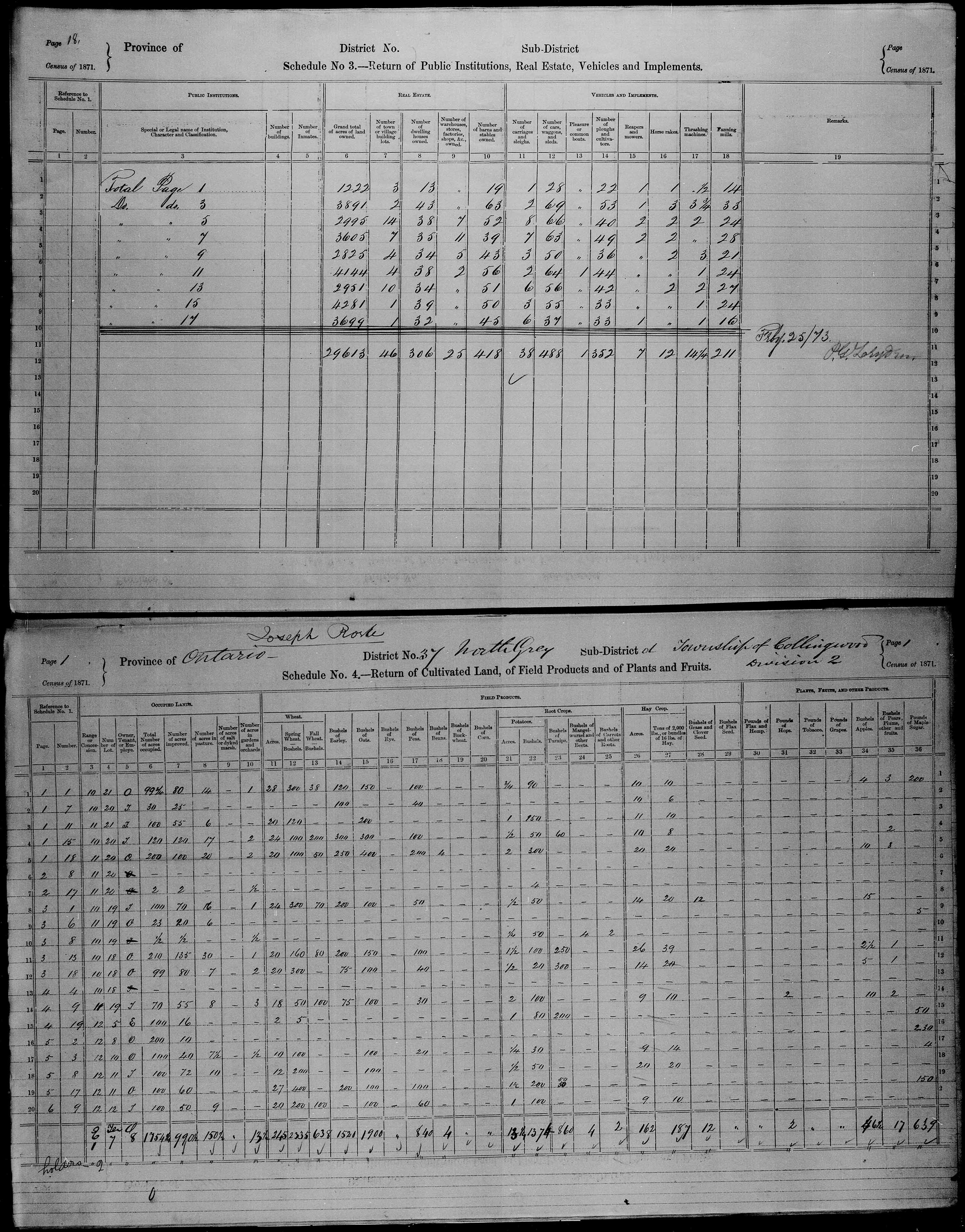 Title: Census of Canada, 1871 - Mikan Number: 142105 - Microform: c-9953