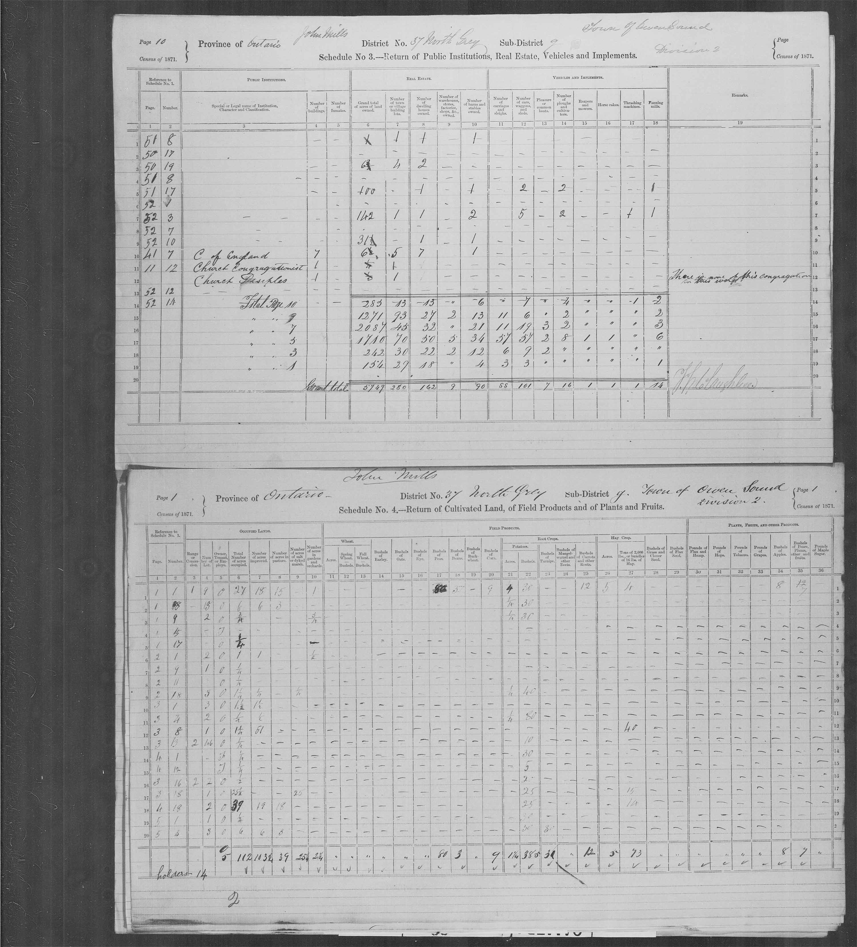 Title: Census of Canada, 1871 - Mikan Number: 142105 - Microform: c-9954